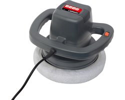Carpoint Poetsmachine 230V 120W – 3100 RPM – Inclusief 2 Polijstvachten – Voor Polijsten & Poetsen – Met Handgreep – 2 Meter Kabel