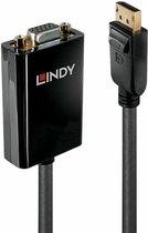 Lindy 41006 cable gender changer DisplayPort VGA Noir