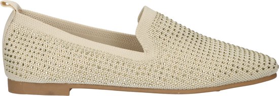 La Strada Beige loafer met steentjes dames - maat 40