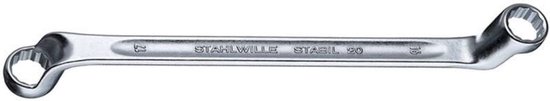 STAHLWILLE | Clé polygonale double de 20 | 13 x 17 mm 245 mm de profondeur courbé