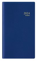 Brepols Agenda 2024 • Breplan • Genova PVC • uitneembaar ABC • 9,2 x 16 cm • Blauw