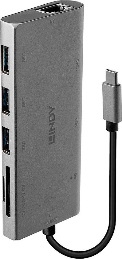 Renkforce USB-C®, VGA-adapter  1x USB-C® Male - 1x USB-C® Female  Power Deliv Vga Usb 30 Usb 15 Cm Data Vide 24493612