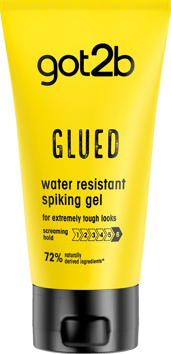 Got2b - Got2b Glued Water Resistant Spiking Gel 150ml - Haarstyling - Voordeelverpakking - 6 x 150 ml
