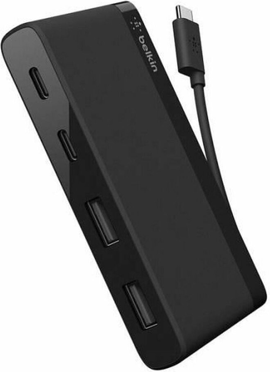 Belkin Hub met 2 USB-A poorten + 2 USB-C poorten - Zwart