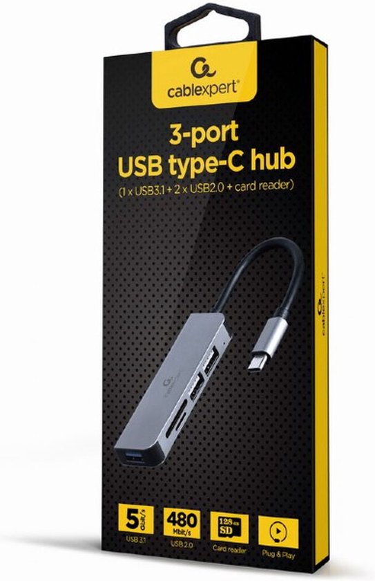 USB Hub GEMBIRD UHB-CM-CRU3P1U2P2-01