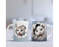 Mok Blue Sky - Cats - huisdier - kat - katten - dier -Gift - Cadeau - Cute - CatLovers - CatLife - CatLove - CatsoftheDay - CuteCats - KittyLove