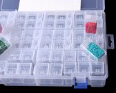Diamond painting - Opbergdoos - Rechthoek Box Case - Met 84 Tic Tac doosjes - stickervel inbegrepen