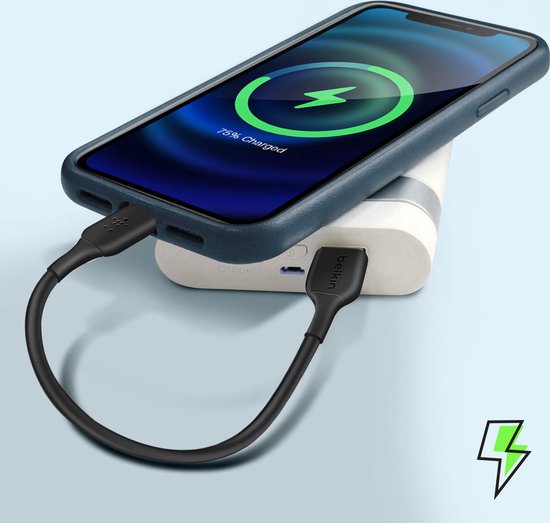 Belkin MIXIT On-the-Go Apple iPhone Lightning naar USB Kabel - 15 cm - Zwart - Belkin