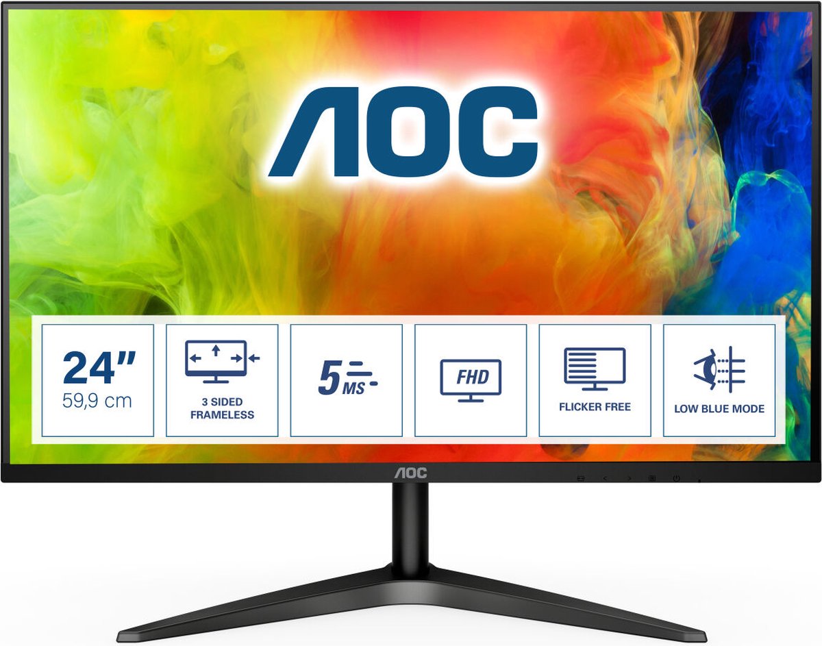 AOC 24B1H - Full HD MVA 60Hz Monitor - 24 Inch