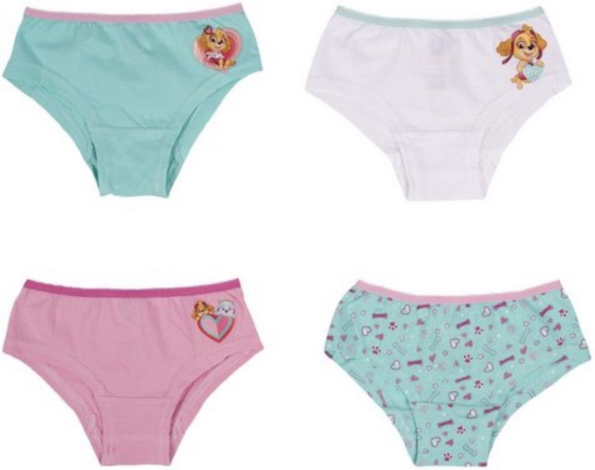 paw-patrol-onderbroek-meisje-set-van-4-mintgroen-roze-maat-110