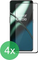 Full Screenprotector 4x Geschikt voor: OnePlus 11 - screen protector - volledige glas - bescherming - beschermglas - ZT Accessoires