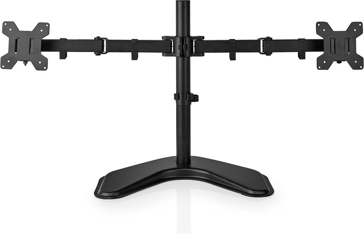 Nedis Monitorbeugel voor Bureaus - 2 Schermen - 15 - 32 " - 75x75 / 100x100 - Draai- en Kantelbaar