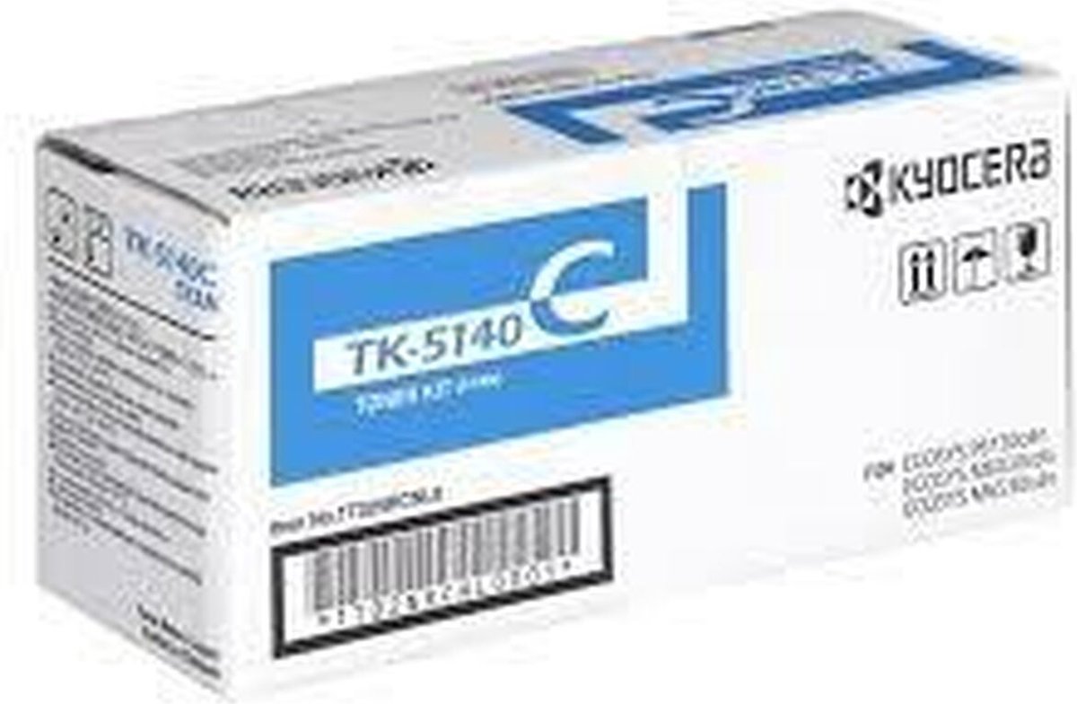 Kyocera - TK-5140C - Tonercartridge - 1 stuk - Origineel - Cyaan