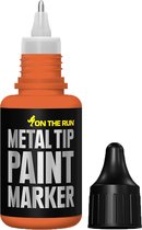 On the Run - Metal Tip Paint Marker - verfstift - 2-3mm punt - 20ml - Oranje