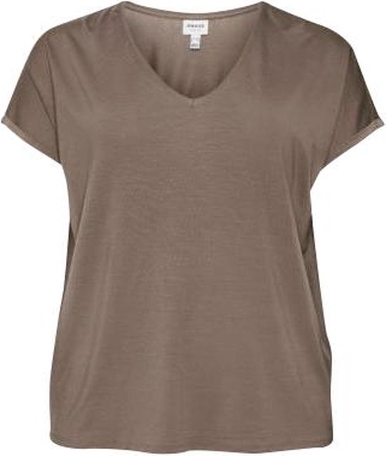 VERO MODA VMAYA SS V-NECK TEE VMA NOOS CURVE Dames T-shirt - Maat S-42/44