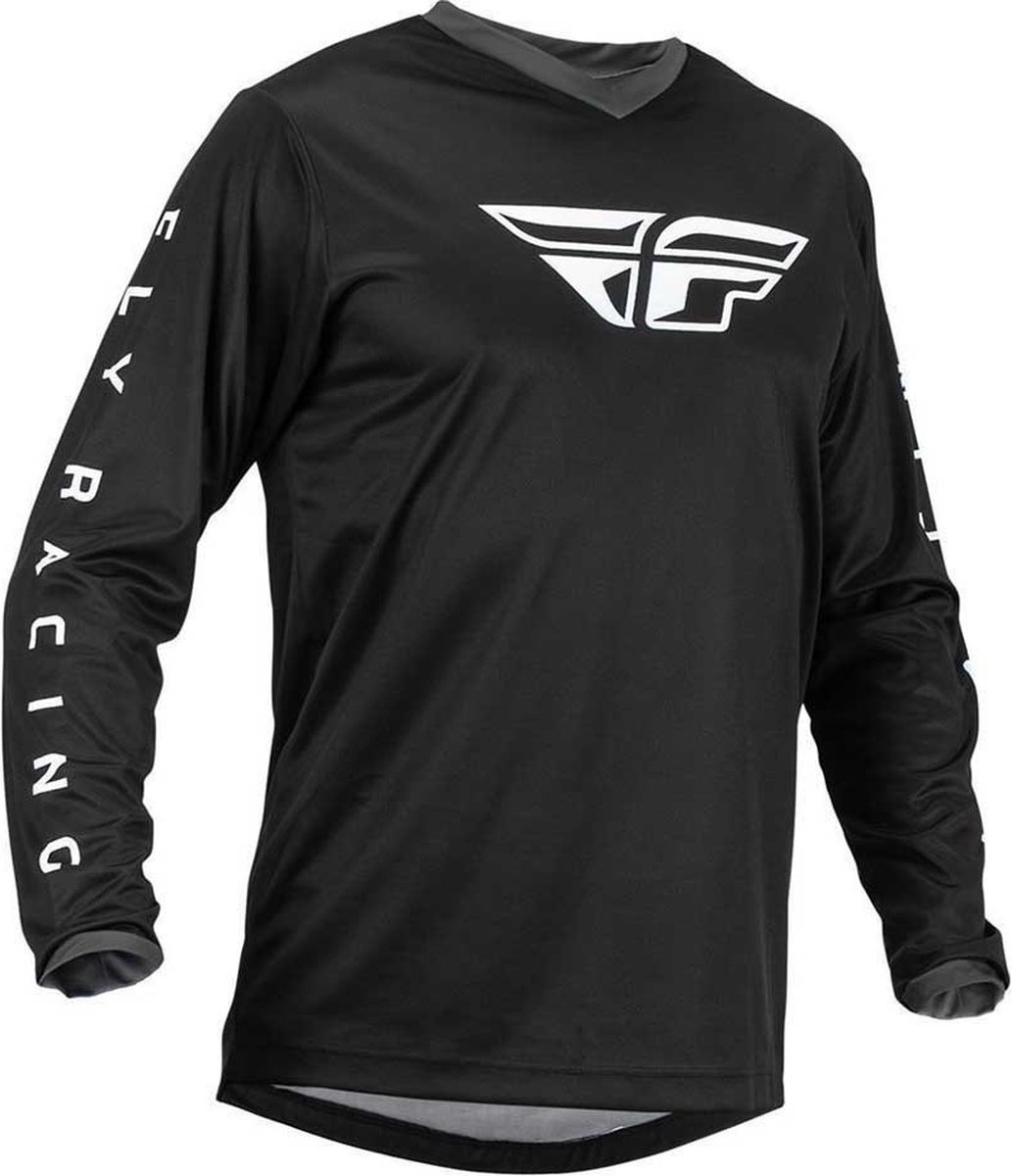 Fly Racing MX Jersey F-16 Black White S - Maat -