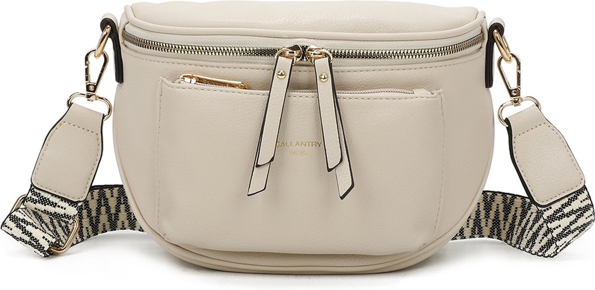 Gallantry - Bumbag - Dames Tas - Telefoontasje - Heuptas - Heuptasjes - Dames Crossbody Tas - Tassenriem - Bag Strap - Beige