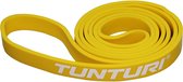 Tunturi Power Band - Weerstandsband 5 tot 20 kg – Pull up Resistance Band - Fitness Elastiek – 104 cm - Incl Trainingsapp - Geel