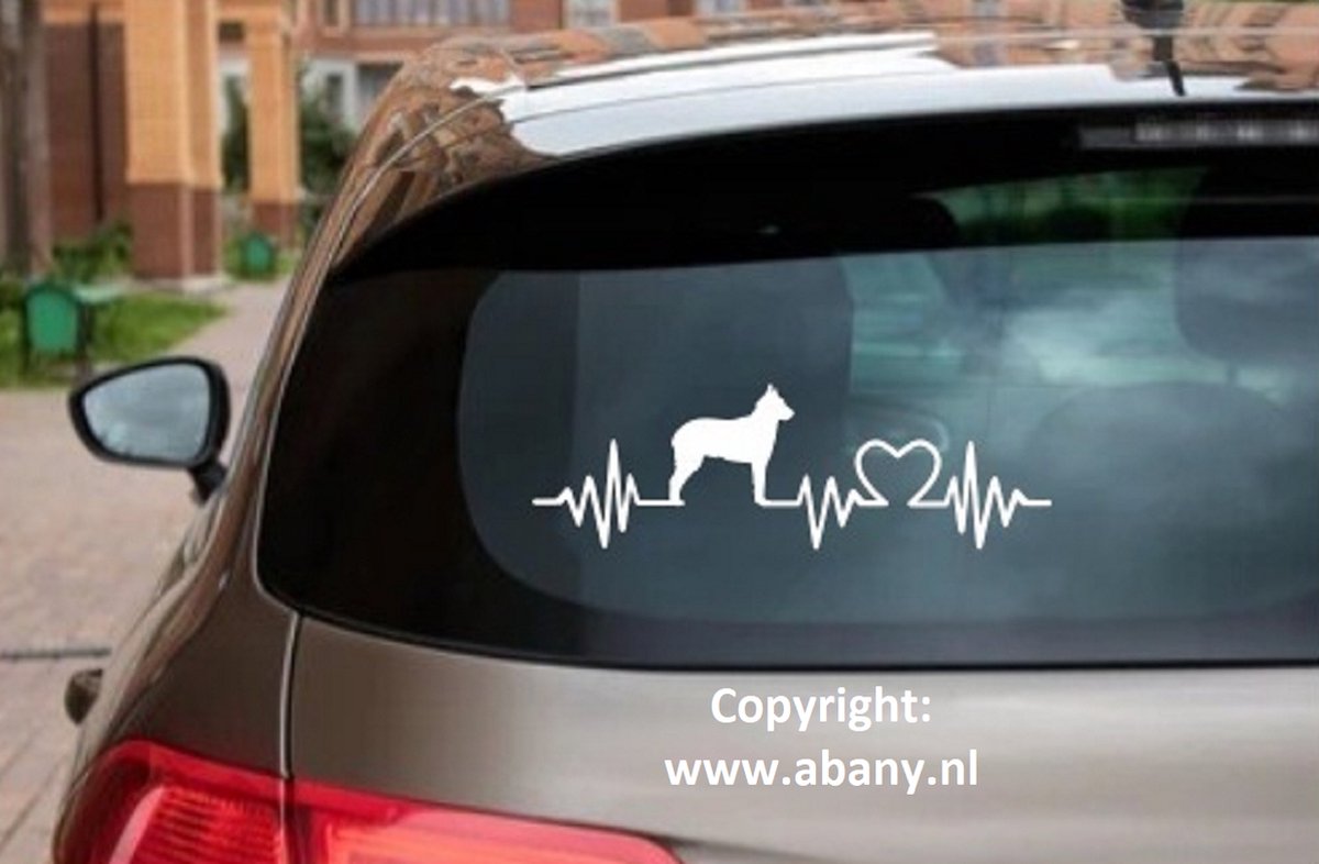 Laekense herder - rashondensticker 3x - hondenlijn – hondenriem - Doglove - Abany quality design