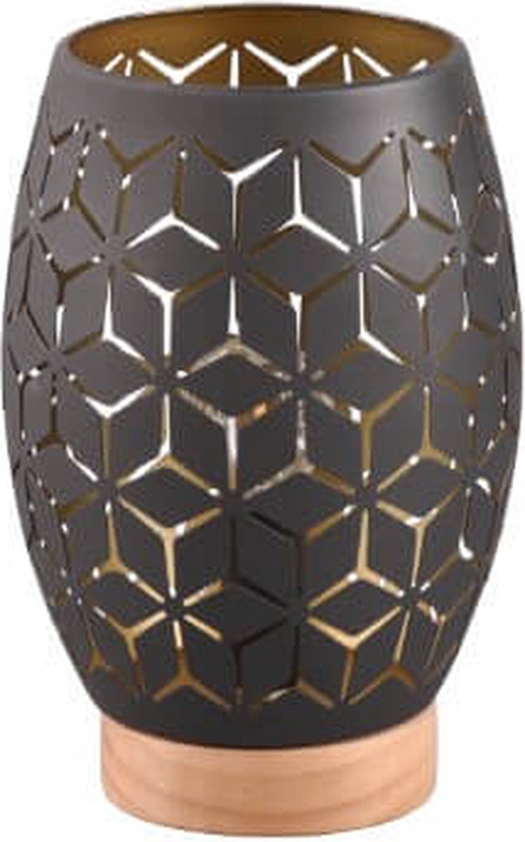 REALITY BIDAR - Tafellamp - Zwart-goud - excl. 1x E27 4 W - Plafondbevestiging