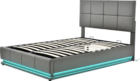 DULRLLY Gestoffeerd bed Bubble 140 x 200 cm, tweepersoonsbed met DULRLLY Gestoffeerd bed Bubble 140 x 200 cm, tweepersoonsbed met