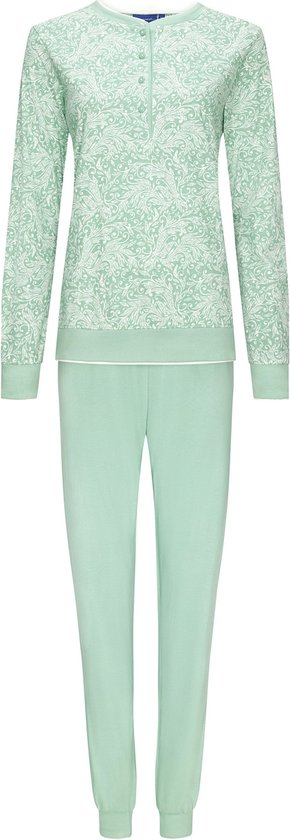 Pastunette - Dames Pyjama set Mabel - Groen - Organisch Katoen - Maat 48