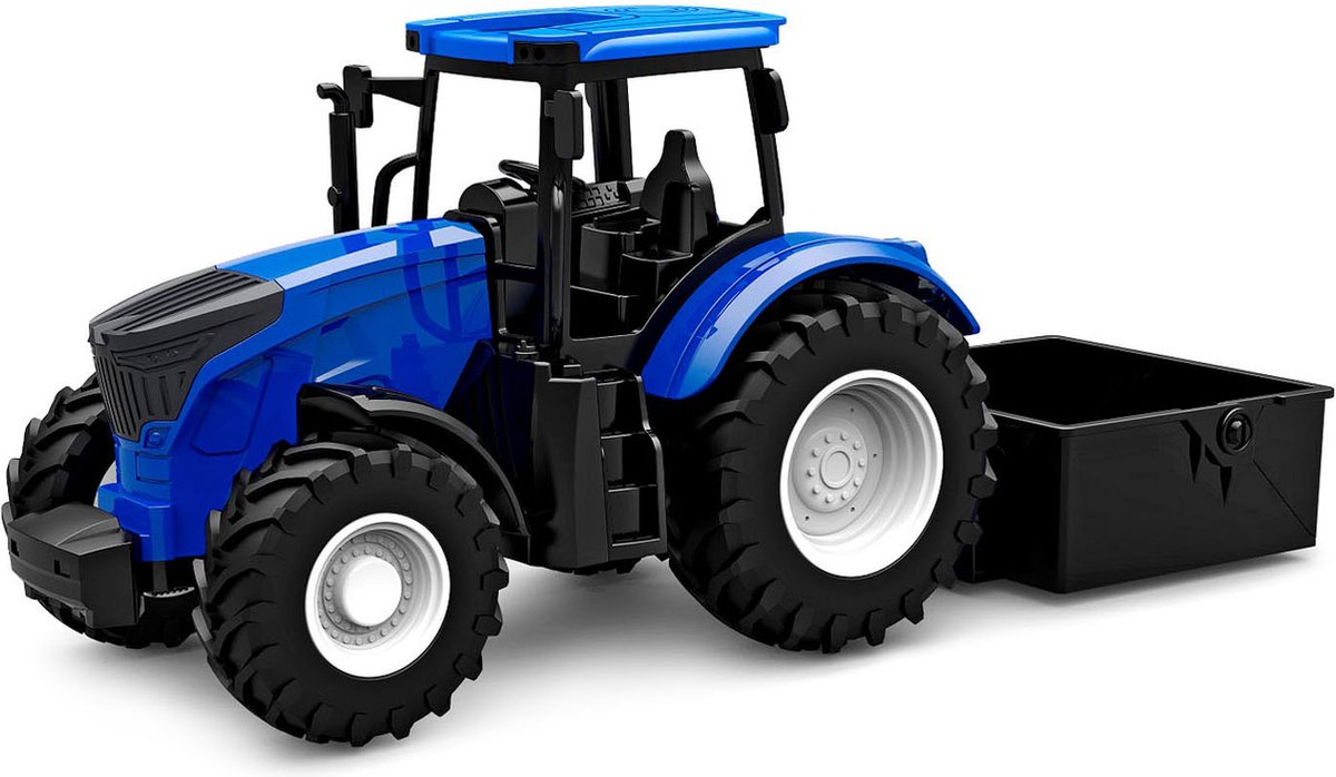 Kids Globe Tractor met Kiepbak - Blauw