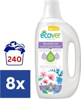 Ecover Color Apple Blossom & Freesia Lessive Liquide (Pack Économique) - 8 x 1,5 l (240 Lavages)