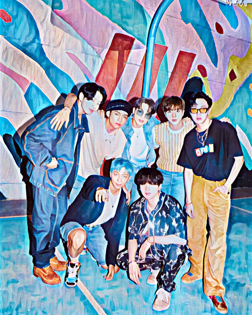 Passion For Art K-POP BTS 2 - Poster - 40 x 60 cm groen
