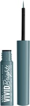 Nyx Professional Makeup - Vivid Brights Liquid Liner - Blue Liquid Eye Liner - Cyan Simp