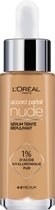 L’Oréal Paris Accord Parfait Nude Sérum Teinté Repulpant Foundation avec d'acide hyaluronique - 4-5 Medium - 30 ml - Vegan