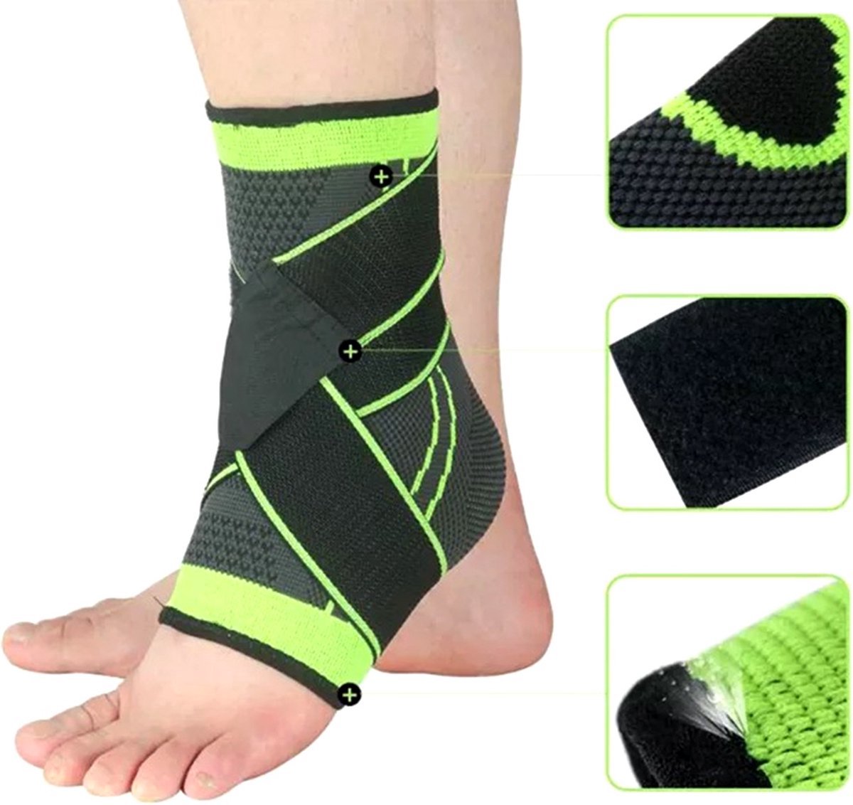 Enkelbrace - Verstelbare Enkelband voor Sport - Ademend & Flexibel - Enkel Support & Comfort - Geschikt voor Hardlopen, Fitness & Training - Neopreen (EU 39 - 43) — afbeelding 3