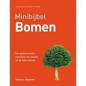 Boek kaft Minibijbel Bomen, met een illustration van een boom.