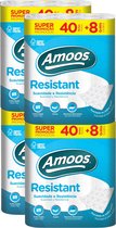 Papier toilette Amoos 'Resistant' 2 plis - 192 rouleaux - Pack économique