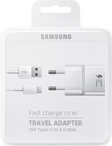 Chargeur rapide Samsung 15 W - avec câble USB-C de 1,2 m - Blanc