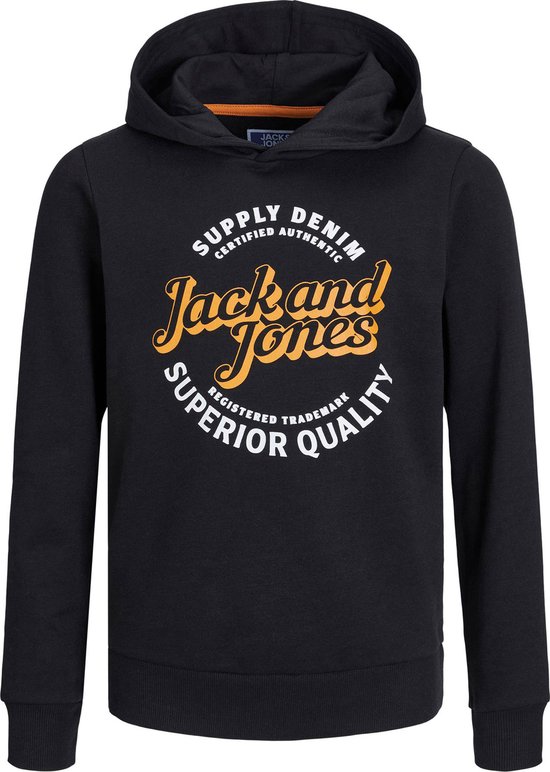 JACK & JONES JUNIOR JJMIKK SWEAT HOOD JNR Garçons Sweater - Print: BIG PRINT - Taille 164