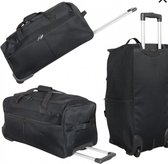 Sac de voyage à roulettes - Sac week-end compact - 65x35x30cm - Trolley bag - Travelsuitcase - Brooklyn - 70 litres - Zwart