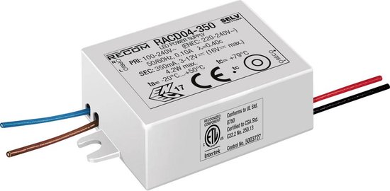 RECOM LED-driver 4.2 W 350 mA 3 - 12 V/DC 1 stuk(s)