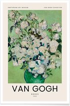 JUNIQE - Poster Van Gogh - Roses (1890) -13x18 /Groen & Ivoor