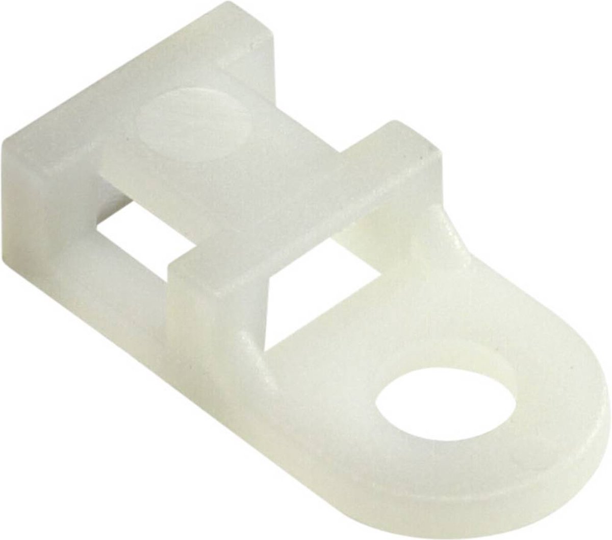 TRU COMPONENTS Bevestigingssokkel Schroefbaar TC-6645712 Natuur 100 stuk(s)