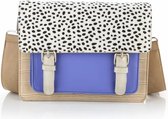 Bijoutheek Tas Crossover Cheetah Beige Paars