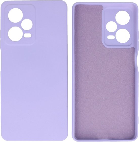 Coque de téléphone Fashion Backcover - Coque de couleur - Convient pour Xiaomi Redmi Note 12 Pro Plus 5G - Violet