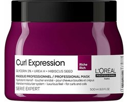 L’Oréal Professionnel - Curl Expression - Intensief Hydraterend Masker | Haarmasker voor krullend- of pluizend haar - 500 ml.