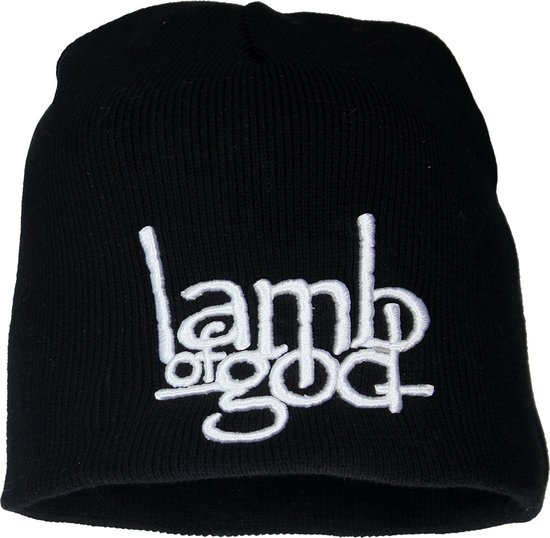 Bonnet Lamb of God Logo Noir