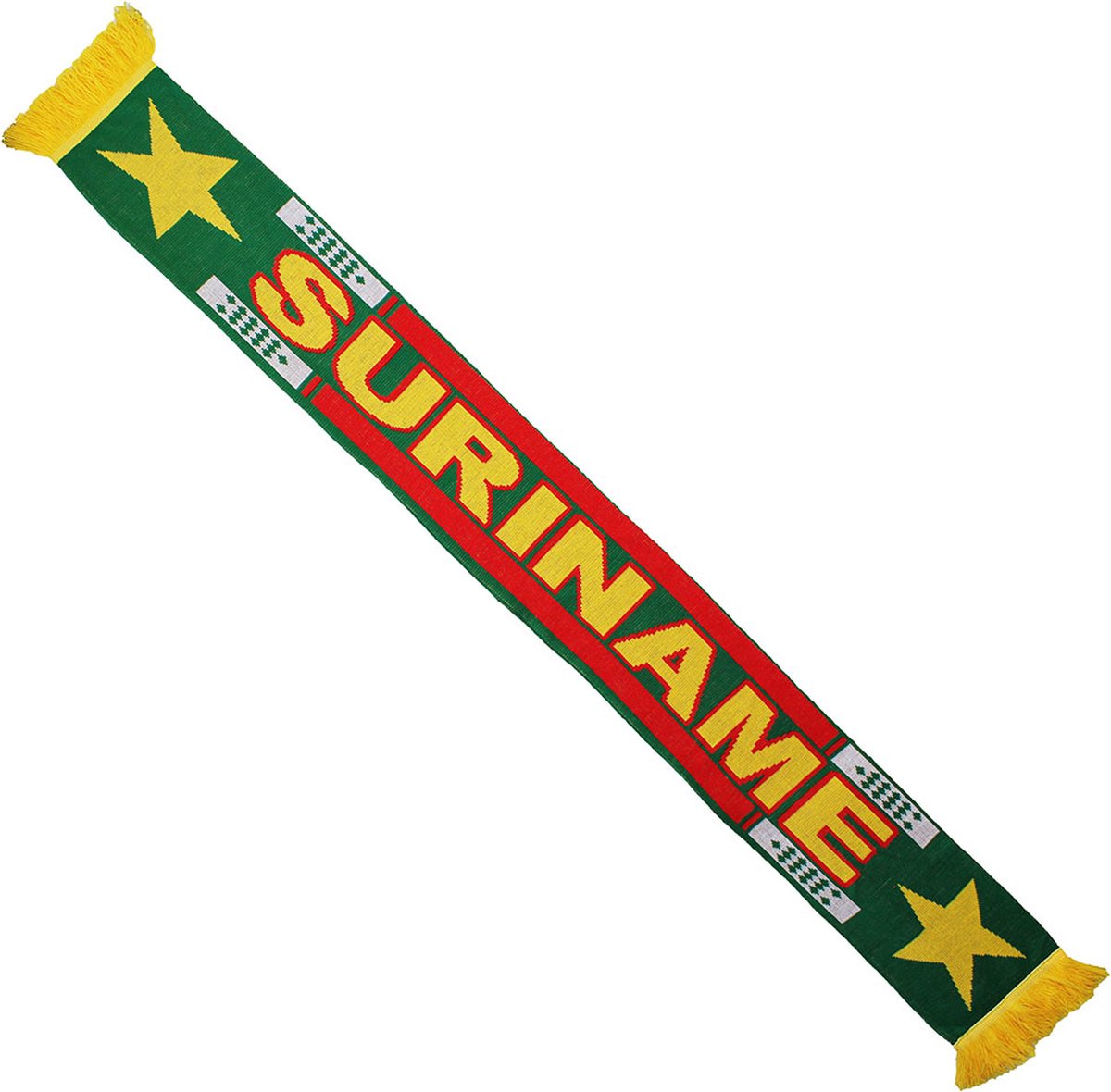Suriname Vlag Gebreide Winter Sjaal - Origineel Design