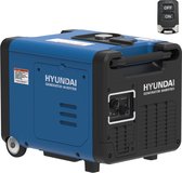 HYUNDAI inverter generator 4 kW - 7 uur stroom - Voorzien van handgreep en wielen