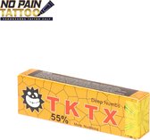NO PAIN TATTOO® TKTX - Geel 55% - Tattoo crème - verdovende Creme - Tattoo zonder pijn - Snelwerkend en langdurig -Zalf voor tattoo -10 g