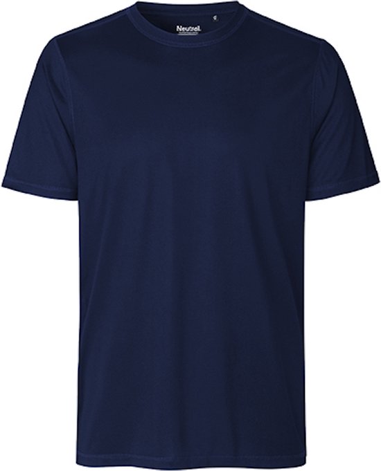 Herensportshirt 'Performance' met korte mouwen Navy - L