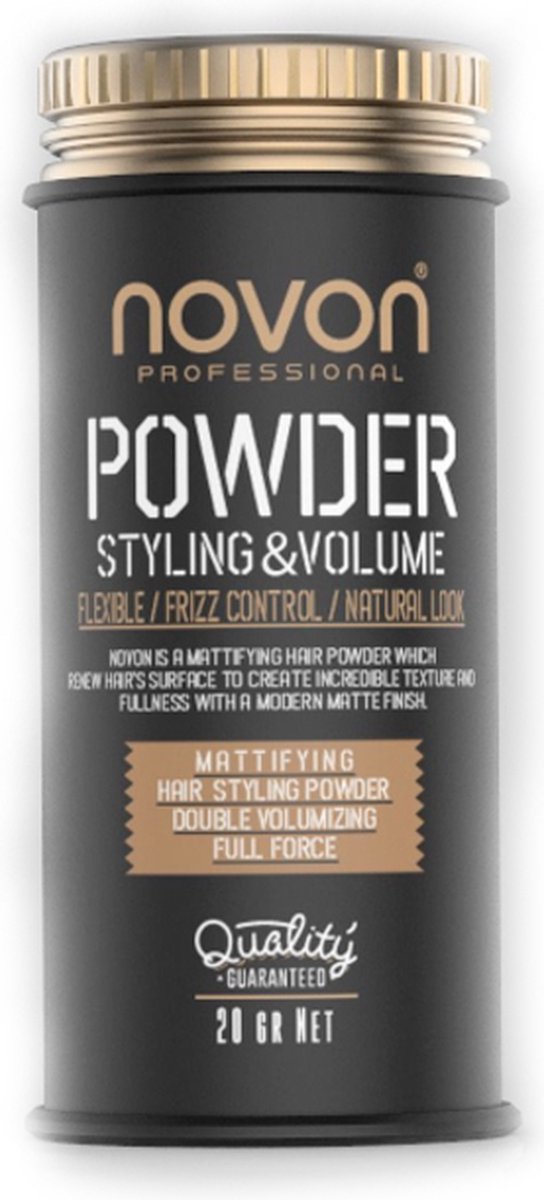 Novon Volume Poeder Style & Volume 21gr - volume en stevigheid voor extreme looks - pompadour - kuif