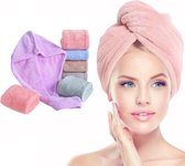 Haarhanddoek Roze • Hoofdhanddoek • Hair towel • Sneldrogende handdoek • Haartulband • Haardroger • Haar handdoek • Handdoek